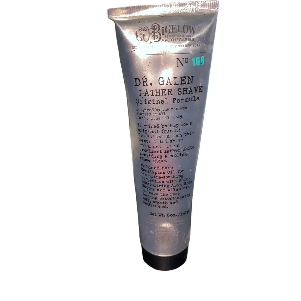 C.O. Bigelow Dr. Galen No.168 Lather Shave, 5oz open bottle used